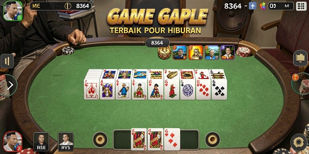 Tampilan gameplay seru dari game Gaple 8364.