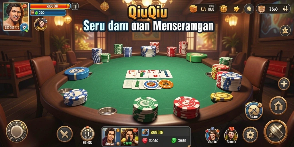 Screenshot gameplay <strong>888IDR</strong> yang menunjukkan suasana permainan QiuQiu.