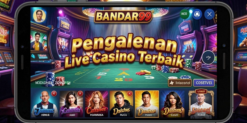 Tampilan gameplay Live Casino di BANDAR99 yang memukau dan interaktif.