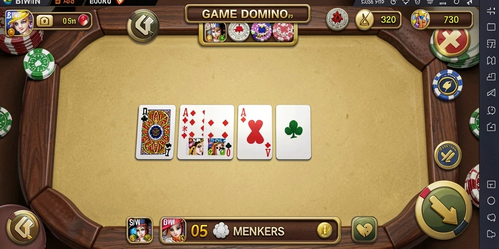 Tampilan gameplay yang seru dari BIWIN dengan Domino.