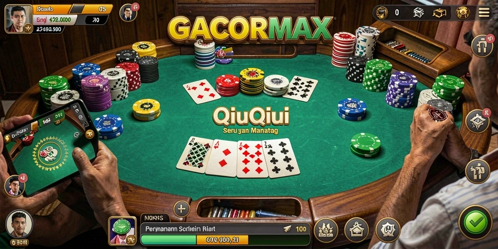Tampilan gameplay seru dari GACORMAX dalam QiuQiu.