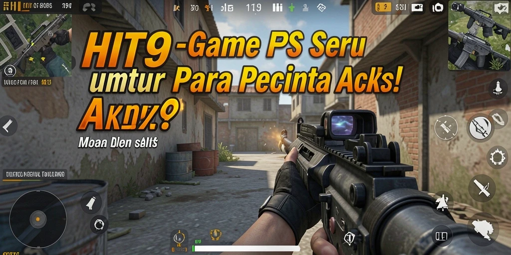 Tampilan seru dari gameplay HIT9 saat memicu aksi tembak-menembak.
