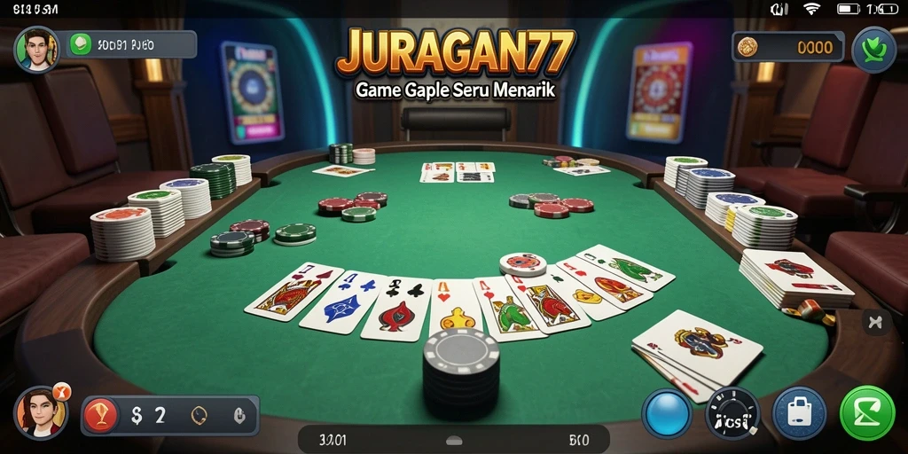 Gameplay seru Gaple di JURAGAN77