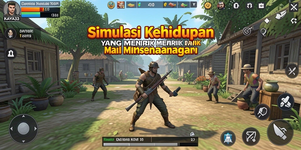 Tangkapan layar KAYA33 menampilkan gameplay simulasi yang realistis.