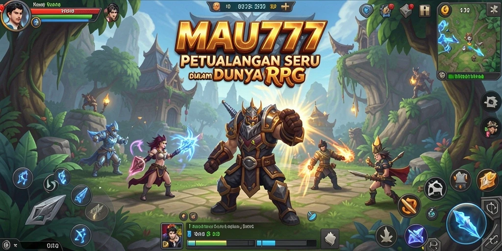 Tampilan gameplay epic dalam dunia RPG MAU777.
