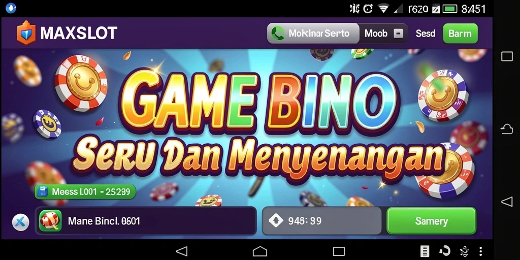 Tampilan gameplay seru dalam game Bingo MAXSLOT.