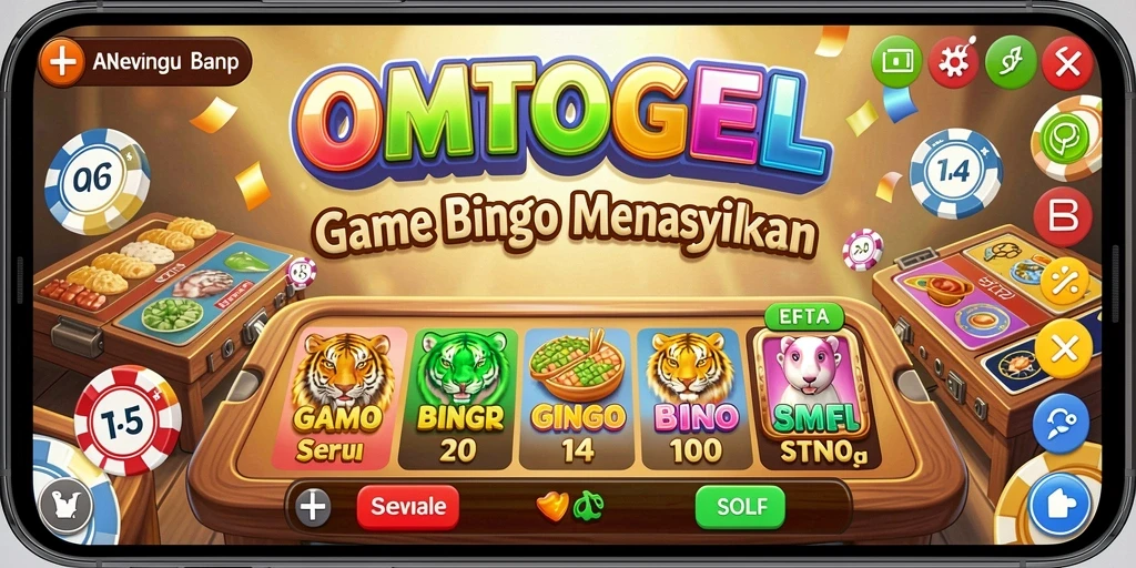 Tampilan menarik gameplay Bingo di OMTOGEL.