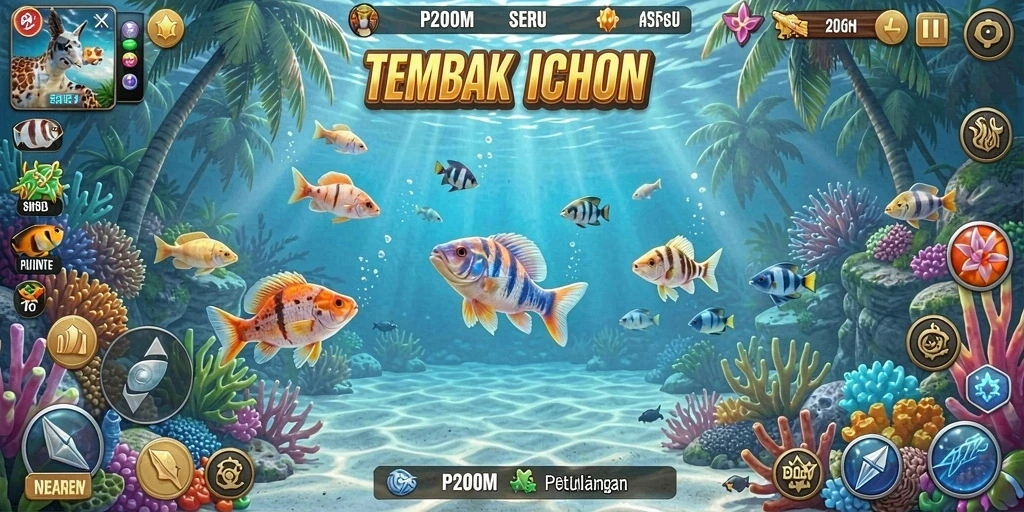 Tampilan seru menangkap ikan dalam P200M.