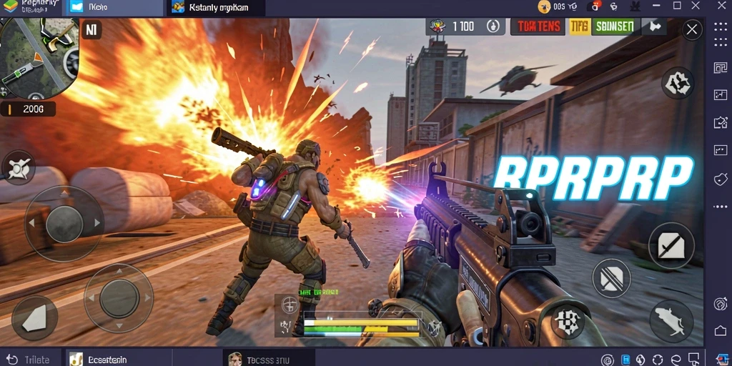 Tampilan gameplay RPRPRP dengan aksi menegangkan dan grafis menarik.