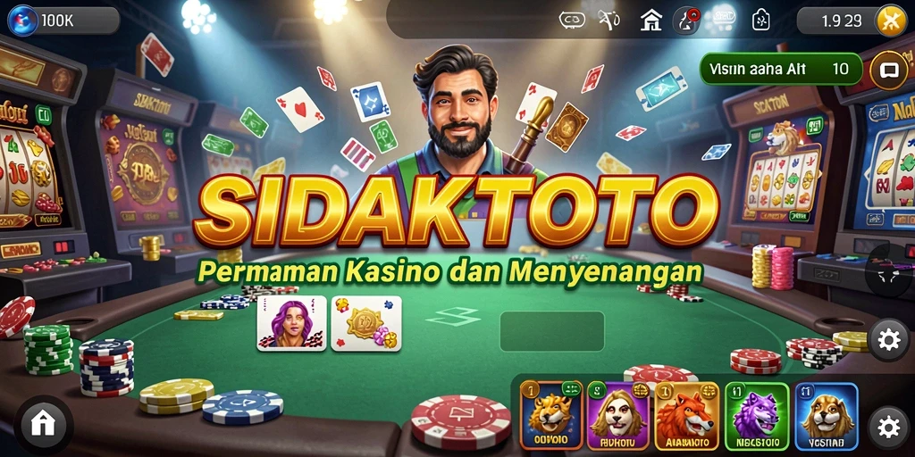 Screenshot gameplay SIDAKTOTO menampilkan aksi seru permainan Kasino.
