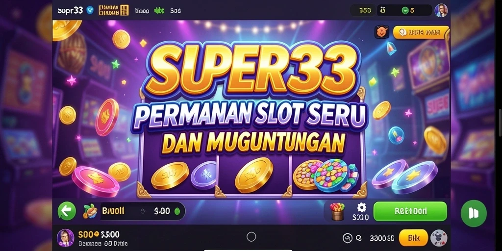 Screenshot SUPER33 yang menunjukkan serunya gameplay Slot yang menantang.