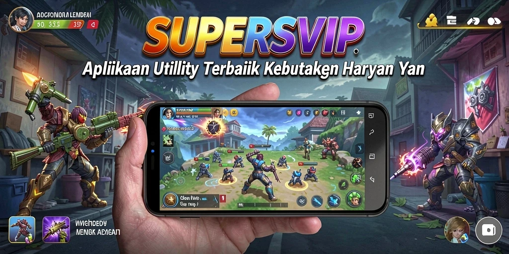 Screenshot utama dari SUPERSVIP menampilkan antarmuka yang bersih dan efisien.