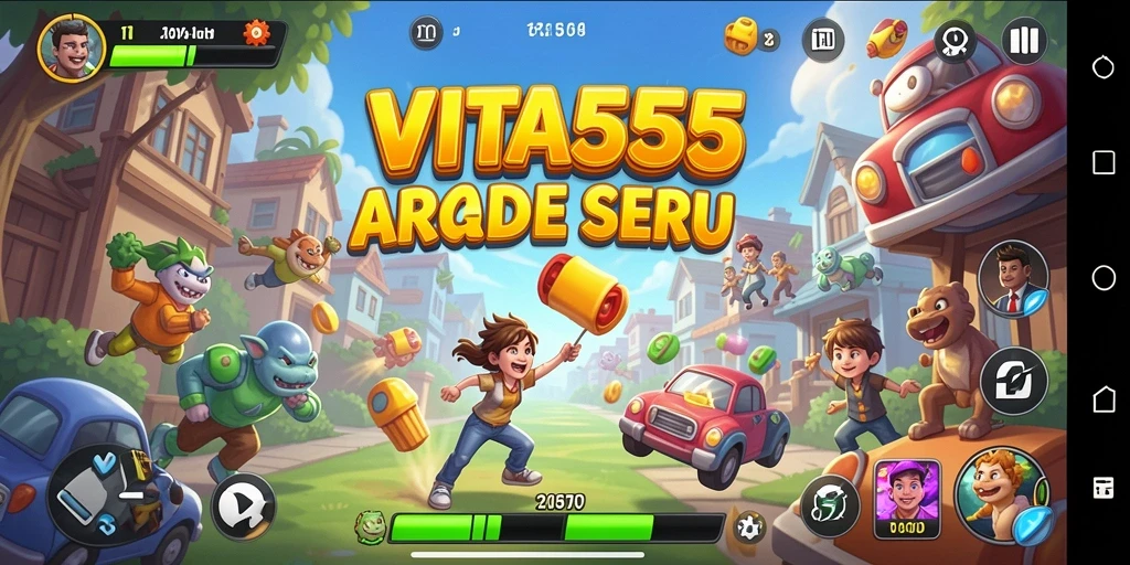 Tampilan gameplay seru dari VITA555 yang memikat.