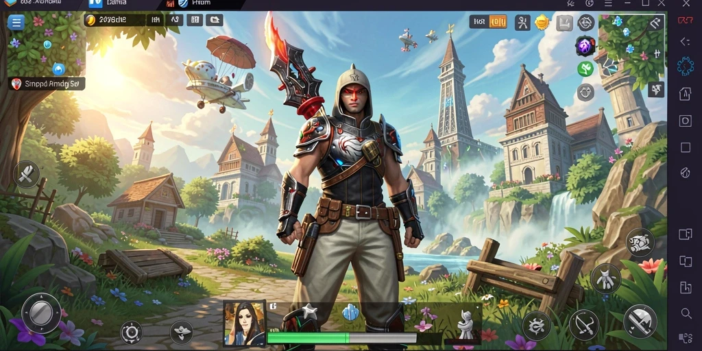 Screenshot menunjukkan fitur gameplay simulation yang menarik.