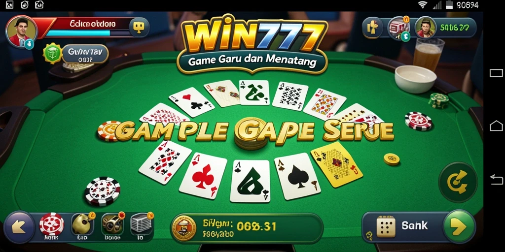 Tampilan menarik gameplay Gaple di WIN777.