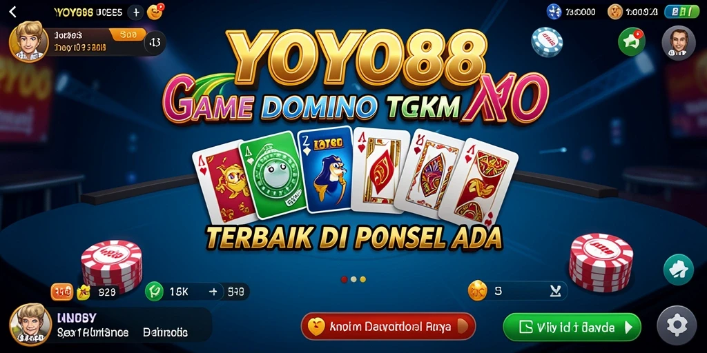 Tampilan menarik dari gameplay domino di YOYO88.